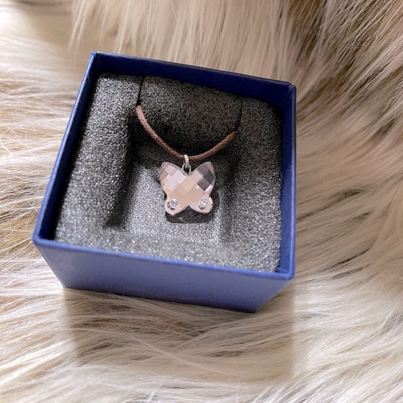 Swarovski Butterfly Amethyst Necklace - Picture 4 of 7